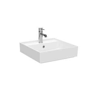 Vitra Archiplan Lavabo 45x46 cm Tek Armatür Delikli, Su Taşma Delikli, Beyaz - 1
