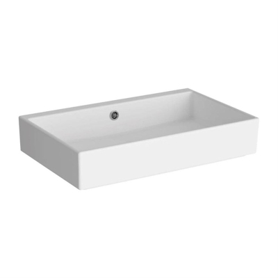 Vitra Archiplan Lavabo Kompakt, 60x38 cm Armatür Deliksiz, Su Taşma Delikli, Beyaz - 1