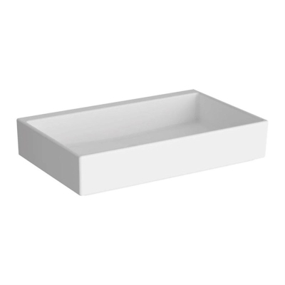 Vitra Archiplan Lavabo Kompakt, 60x38 cm Armatür Deliksiz, Su Taşma Deliksiz, Beyaz - 1