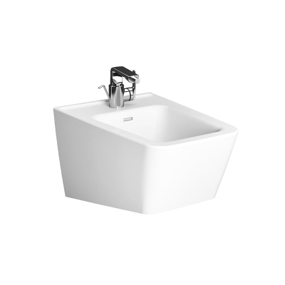 Vitra Equal Asma Bide Gizli Montajlı, 54 cm Tek Armatür Delikli, Su Taşma Delikli, Yanlardan Deliksiz, Clean, Beyaz - 1