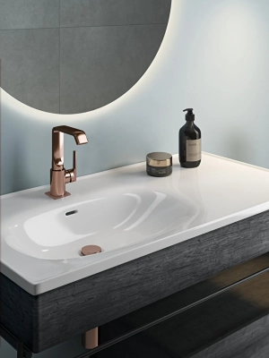 Vitra Equal Etajerli Lavabo 100x52 cm Tek Armatür Delikli, Su Taşma Delikli, Clean, Beyaz - 2