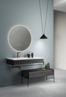 Vitra Equal Etajerli Lavabo 100x52 cm Tek Armatür Delikli, Su Taşma Delikli, Clean, Beyaz - 3