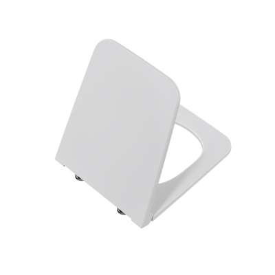 Vitra Equal Klozet Kapağı Slim, Duroplast, Üstten Sıkmalı Yavaş Kapanır, Kolay Sök-Tak, Metal Menteşeli, Beyaz 
