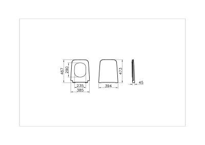 Vitra Equal Klozet Kapağı Slim, Duroplast, Üstten Sıkmalı Yavaş Kapanır, Kolay Sök-Tak, Metal Menteşeli, Mat Taş Gri - 2