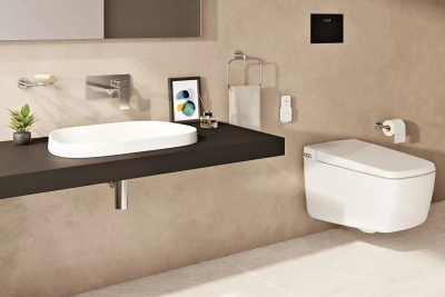 Vitra Frame Tezgahüstü Lavabo Oval, 55x39 cm Armatür Deliksiz, Su Taşma Deliksiz, Clean, Mat Beyaz - 3