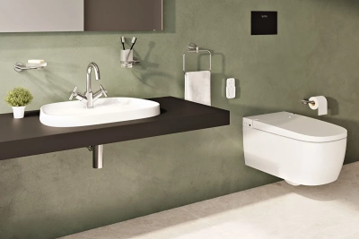 Vitra Frame Tezgahüstü Lavabo Tv Shape, 55x39 cm Tek Armatür Delikli, Su Taşma Deliksiz, Clean, Mat Beyaz - 3