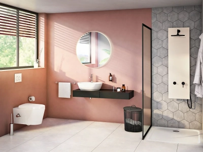 Vitra Geo Çanak Lavabo Oval, 55x43 cm Tek Armatür Delikli, Su Taşma Delikli, Beyaz - 3