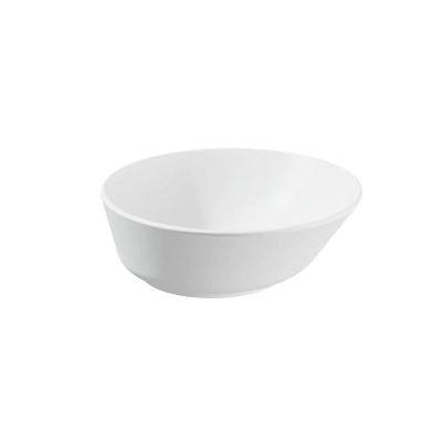 Vitra Geo Çanak Lavabo Yuvarlak, Kompakt, 40x38 cm Armatür Deliksiz, Su Taşma Deliksiz, Mat Beyaz - 1