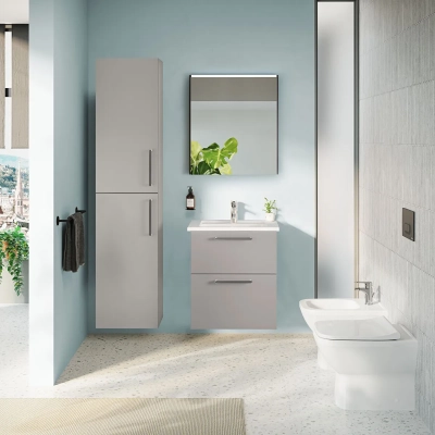 Vitra Integra Etajerli Lavabo 60x47 cm Tek Armatür Delikli, Su Taşma Delikli, Beyaz - 4