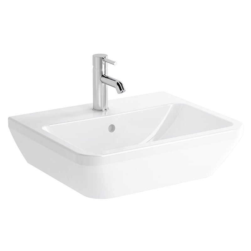 Vitra Integra Lavabo Dikdörtgen, 55x45 cm Tek Armatür Delikli, Su Taşma Delikli, Beyaz - Vitra (1)