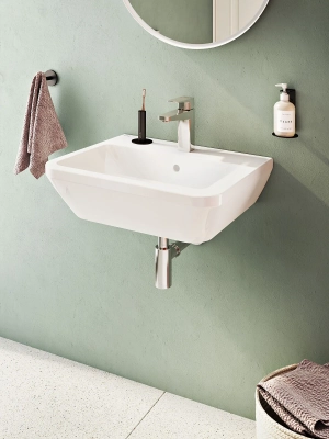 Vitra Integra Lavabo Dikdörtgen, 55x45 cm Tek Armatür Delikli, Su Taşma Delikli, Beyaz - 1