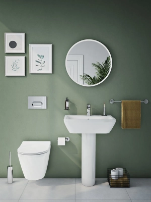Vitra Integra Lavabo Dikdörtgen, 60x47 cm Tek Armatür Delikli, Su Taşma Delikli, Beyaz - 2