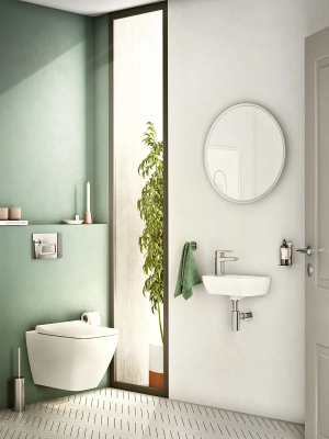 Vitra Integra Lavabo Dikdörtgen, Kompakt, 35x22 cm Tek Armatür Delikli, Su Taşma Delikli, Beyaz - 4