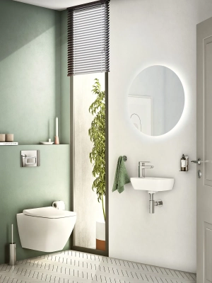 Vitra Integra Lavabo Dikdörtgen, Kompakt, 35x22 cm Tek Armatür Delikli, Su Taşma Delikli, Beyaz - 2