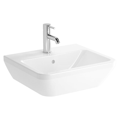 Vitra Integra Lavabo Dikdörtgen, Kompakt, 50x43 cm Tek Armatür Delikli, Su Taşma Delikli, Beyaz - 2