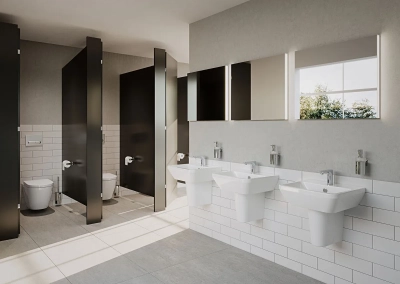 Vitra Integra Lavabo Dikdörtgen, Kompakt, 50x43 cm Tek Armatür Delikli, Su Taşma Delikli, Beyaz - 3
