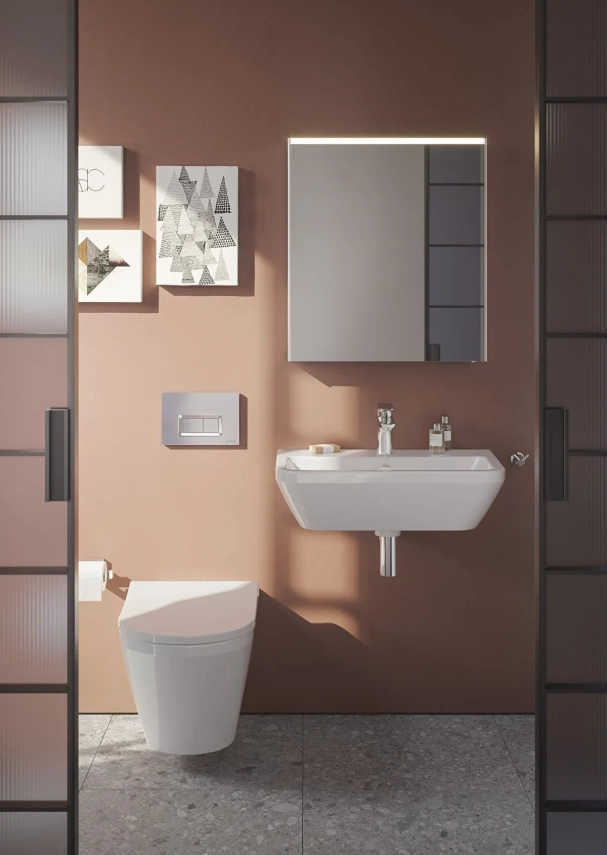 Vitra Integra Lavabo Dikdörtgen, Kompakt, 60x36 cm Tek Armatür Delikli, Su Taşma Delikli, Beyaz - Vitra (1)