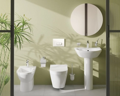 Vitra Integra Lavabo Yuvarlak, 55x45 cm Tek Armatür Delikli, Su Taşma Delikli, Beyaz - 4