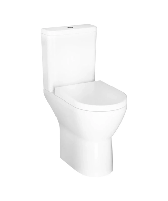 Vitra İntegra Round Takım Klozet Rim-ex, Arkası Açık, Özel İhtiyaç, 62 cm Taharet Borulu, Beyaz - 1