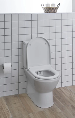 Vitra İntegra Round Takım Klozet Rim-ex, Duvara Tam Dayalı, 62 cm Taharet Borulu, Beyaz - 2