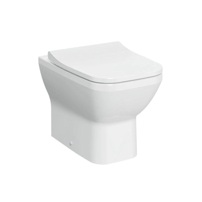 Vitra Integra Square Yerden Klozet Rim-ex, Duvara Tam Dayalı, 54 cm Taharet Borulu, Beyaz - 1