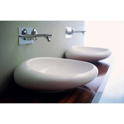 Vitra İstanbul Çanak Lavabo Yuvarlak, 60x55 cm Armatür Deliksiz, Su Taşma Deliksiz, Clean, Beyaz - 2