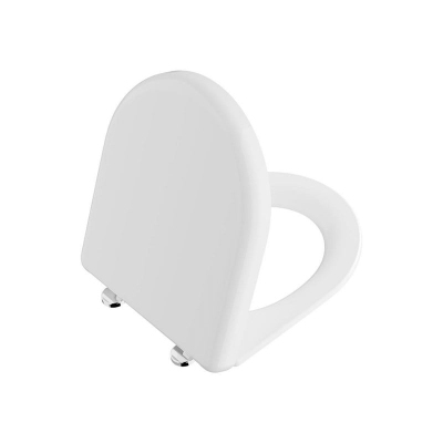 Vitra Liquid Klozet Kapağı Duroplast, Üstten Sıkmalı Yavaş Kapanır, Kolay Sök-Tak, Metal Menteşeli, Beyaz 