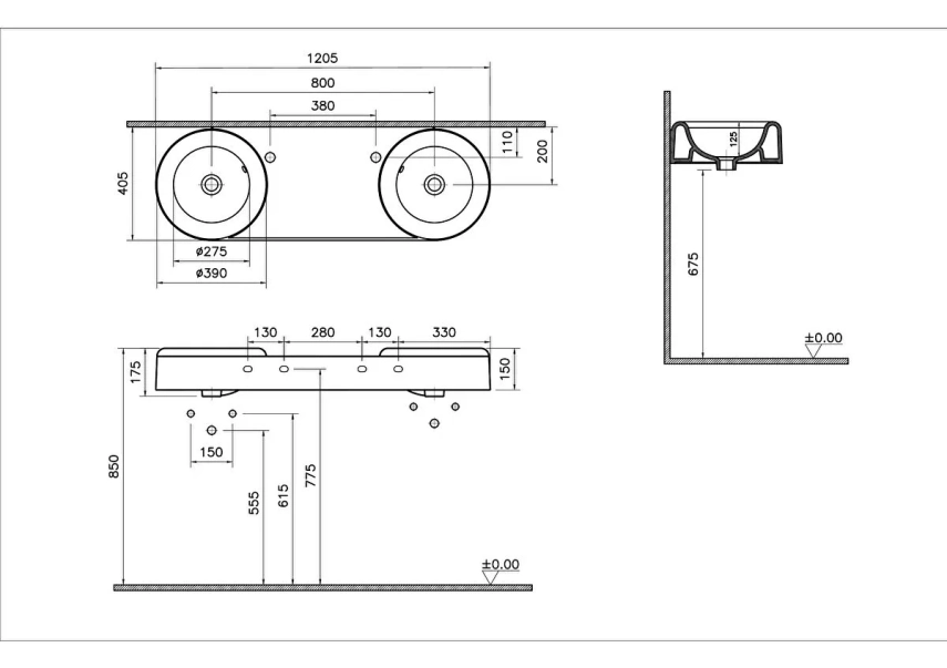 Vitra Liquid Kolon Ayak Clean, Beyaz - Vitra (1)