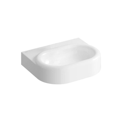 Vitra Liquid Lavabo 60x50 cm Armatür Deliksiz, Su Taşma Deliksiz, Clean, Beyaz - 1