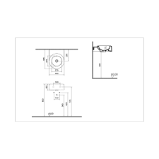 Vitra Liquid Lavabo Kompakt, 40x50 cm Armatür Deliksiz, Su Taşma Delikli, Clean, Beyaz - 2