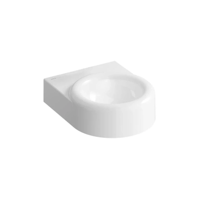 Vitra Liquid Lavabo Kompakt, 40x50 cm Armatür Deliksiz, Su Taşma Deliksiz, Clean, Beyaz - 1