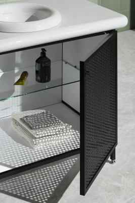 Vitra Liquid Tezgah 100 cm, Yuvarlak Lavabo Delikli, Armatür Delikli - 5