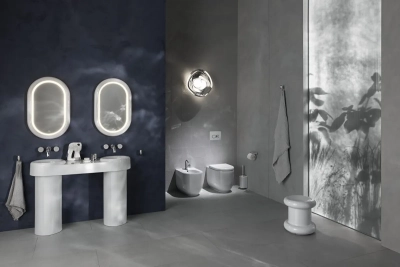Vitra Liquid Yerden Bide Duvara Tam Dayalı, 54 cm Tek Armatür Delikli, Yanlardan Deliksiz, Clean, Beyaz - 3