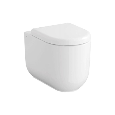 Vitra Liquid Yerden Klozet Rim-ex, Duvara Tam Dayalı, 54 cm Clean, Beyaz - 1