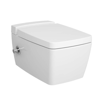 Vitra Metropole Asma Klozet Gizli Montajlı, 56 cm Taharet Borulu, Entegre Musluklu, Fresh, Beyaz - 1