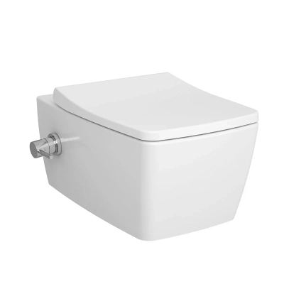 Vitra Metropole Asma Klozet Gizli Montajlı, 56 cm Taharet Borulu, Termostatik Entegre Musluklu, Beyaz - 1