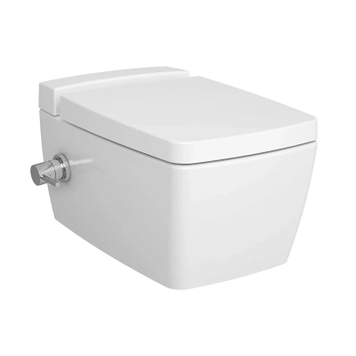 Vitra Metropole Asma Klozet Gizli Montajlı, 56 cm Taharet Borulu, Termostatik Entegre Musluklu, Fresh, Beyaz - 1