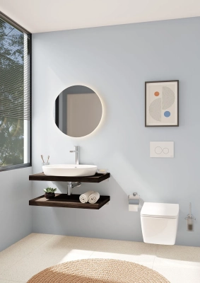 Vitra Metropole Asma Klozet Gizli Montajlı, Kompakt, 49 cm Beyaz - 2