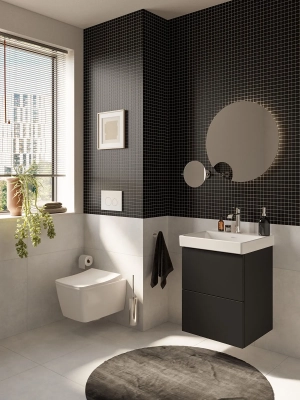 Vitra Metropole Asma Klozet Gizli Montajlı, Kompakt, 49 cm Beyaz - 3