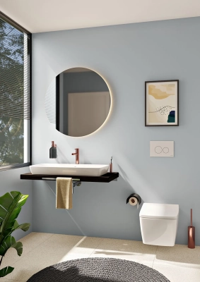 Vitra Metropole Asma Klozet Rim-ex, Gizli Montajlı, 56 cm Fresh, Beyaz - 3