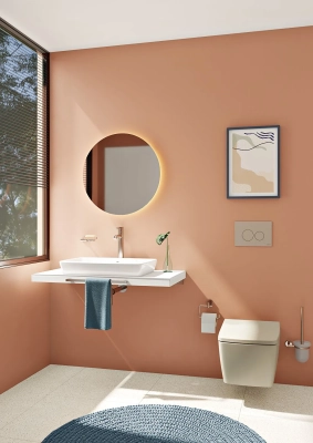 Vitra Metropole Asma Klozet Rim-ex, Gizli Montajlı, 56 cm Mat Bej - 2