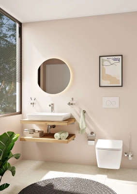 Vitra Metropole Asma Klozet Rim-ex, Gizli Montajlı, 56 cm Mat Beyaz - 2