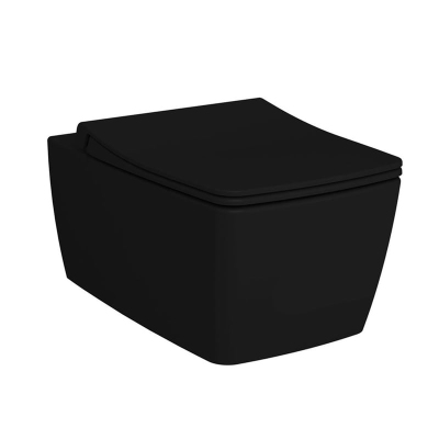 Vitra Metropole Asma Klozet Rim-ex, Gizli Montajlı, 56 cm Mat Siyah - 1