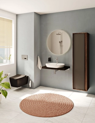 Vitra Metropole Asma Klozet Rim-ex, Gizli Montajlı, 56 cm Mat Siyah - 3