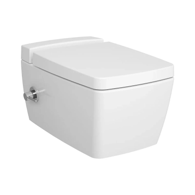 Vitra Metropole Asma Klozet Rim-ex, Gizli Montajlı, 56 cm Taharet Borulu, Entegre Musluklu, Fresh, Beyaz - 1
