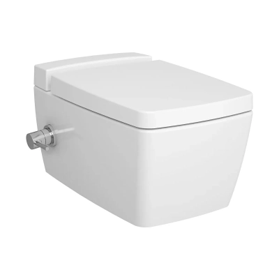 Vitra Metropole Asma Klozet Rim-ex, Gizli Montajlı, 56 cm Taharet Borulu, Termostatik Entegre Musluklu, Fresh, Beyaz - 1