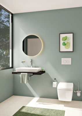 Vitra Metropole Asma Klozet Rim-ex, Gizli Montajlı, 56 cm Taharet Borulu, Termostatik Entegre Musluklu, Fresh, Beyaz - 4