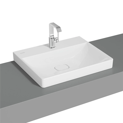Vitra Metropole Çanak Lavabo 60x47 cm Tek Armatür Delikli, Su Taşma Deliksiz, Beyaz - 1