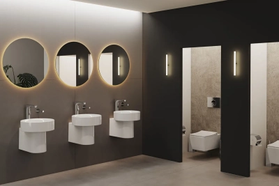 Vitra Metropole Çanak Lavabo Yuvarlak, 40x38 cm Armatür Deliksiz, Su Taşma Deliksiz, Beyaz - 2