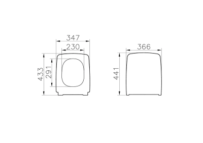 Vitra Metropole Klozet Kapağı Slim, Duroplast, Üstten Sıkmalı Yavaş Kapanır, Kolay Sök-Tak, Metal Menteşeli, Siyah - 2